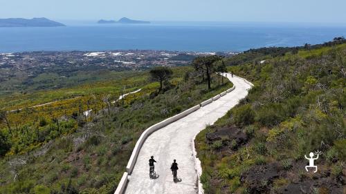 Electric bike experience on the volcano of Campania with views of the Gulf of Naples