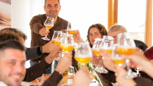 A space for corporate events is available at a microbrewery in Irpinia, Campania