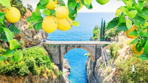 8-meter boat excursion focusing on the Marmorata waterfall and Pandora's Cave on the Amalfi Coast in Campania