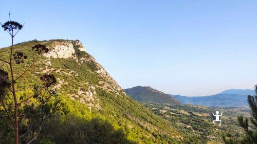 Panorama durante il sentiero di trekking per il Castello di Capaccio Paestum