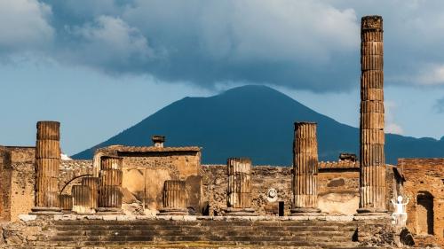 <p>The Vesuvius of Naples is the backdrop to the ruins of ancient Pompeii</p><p><br></p><p><br></p>