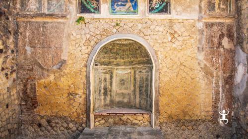 Family trail at the excavations of Herculaneum experience in Campania