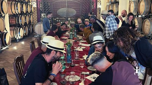 Team building activities for companies with winery tasting and lunch in the Sannio region of Campania, Italy