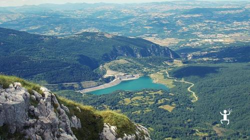 trekking in nature to relax on Mount Mutria in the Matese Regional Park in Campania