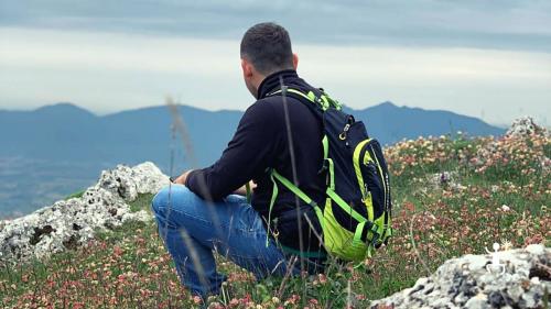 trekking path suitable for everyone to do on Mount Raspato in the regional park of matese in campania