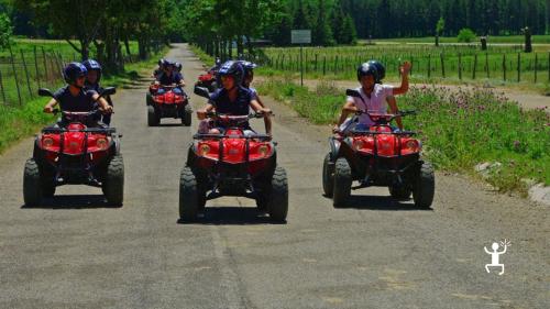 Quad bike experience to explore the surroundings of Lake Laceno in Campania, Italy