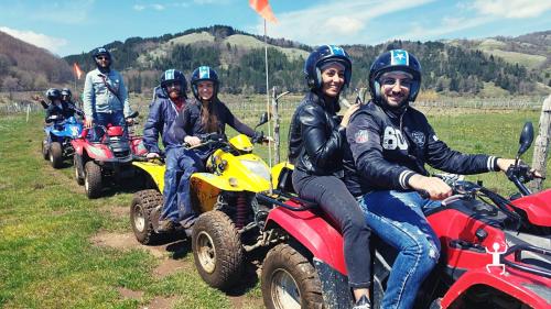 Guided quad bike tour of one of the most beautiful lakes in the Campania region with a final barbecue experience