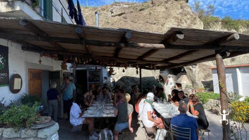 <p><p>Tasting wines and typical products in a wine cellar in Ischia</p></p>