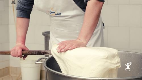 Hands-on experience with the master cheesemaker at a historic dairy in Vico Equense on the Sorrento Peninsula, Campania