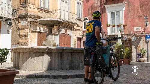 E-bike tour for group experience in Italy Campania departure from Caserta arrival in Sant'Agata dei goti